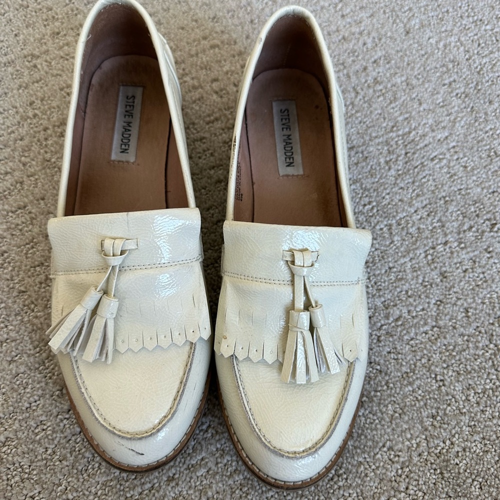 Steve Madden patent leather loafers